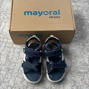 Mayoral Navy and white  Kids Adjustable Sandals